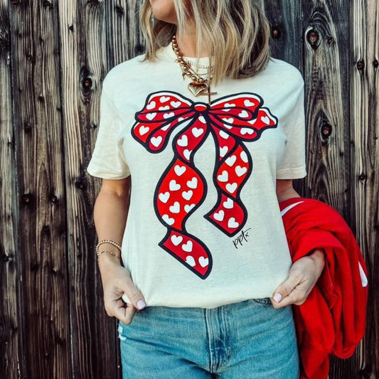 Heart Bow Tee