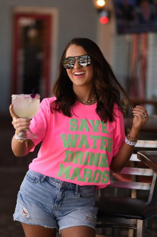 Save Water Drink Margs Comfort Color Tee