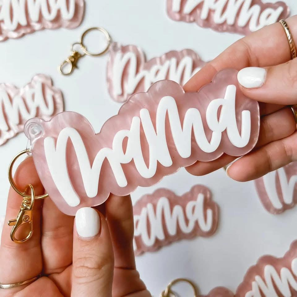 Mama Oversized Acrylic Keychains