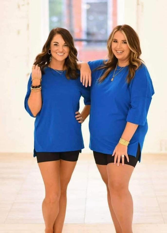 Blue Oversized Tee