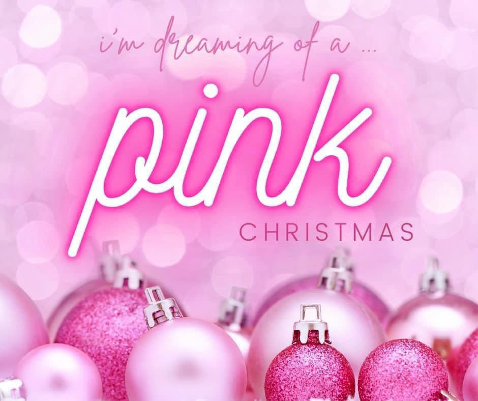 Pink Christmas Tee Drop