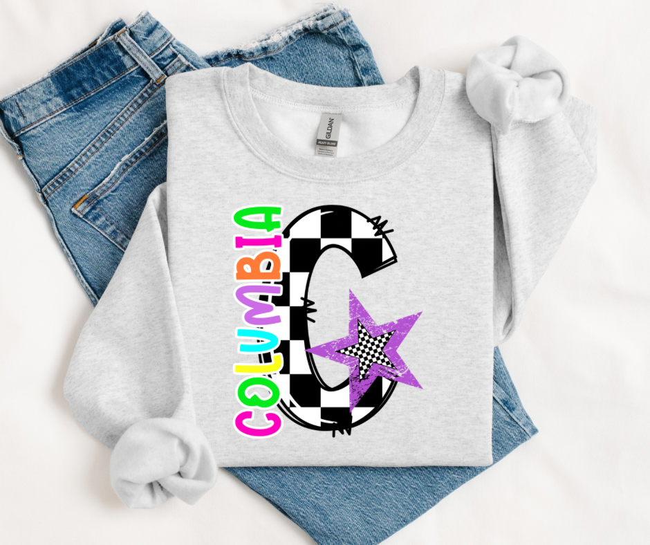 Columbia Neon Checkered