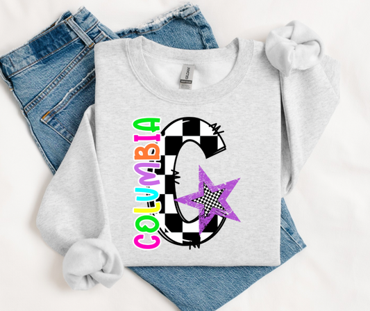 Columbia Neon Checkered