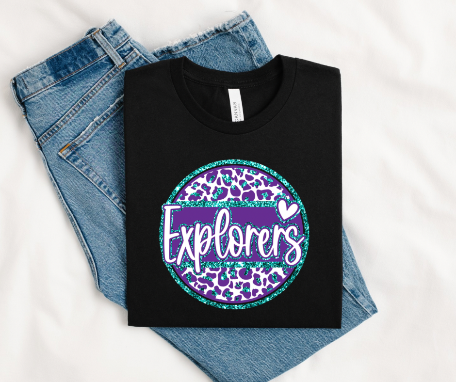 Faux Glitter Explorers - Black